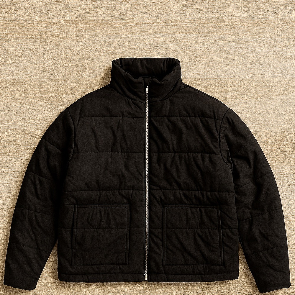 MNML Black Puffer Jacket